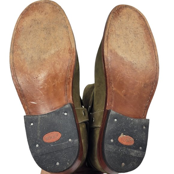 Western / rodeo boots. Leather. Size  37/ US 6. Olive Green Color. - Picture 12 of 14